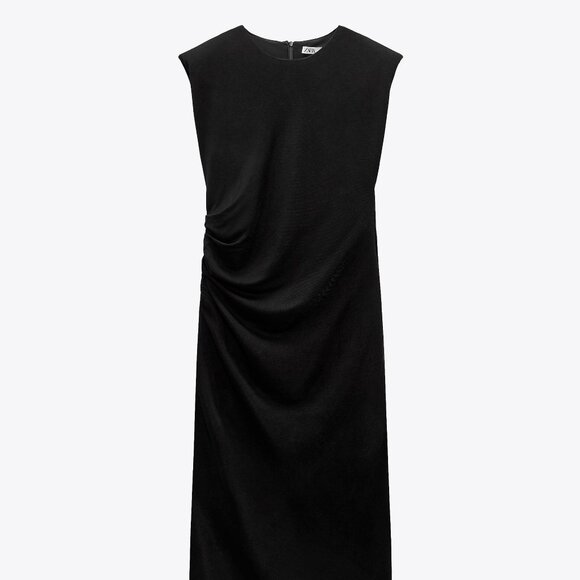Zara Draped Midi Dress - Picture 1 of 12